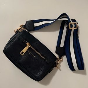 Marc Jacobs Navy Small Leather Crossbody Bag